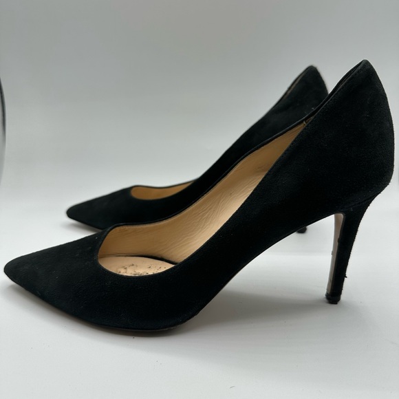 Barneys New York Shoes - Barney’s New York Classic Black Suede Leather Heel Pumps